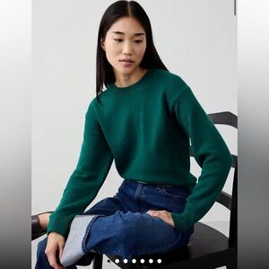 Sapphire Green 💚 Banana Republic Crew-Neck Soft Sweater Size XL